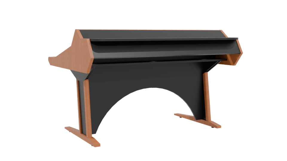 Stylish Office Desk 3D Model - Professional 3D Model Render 4