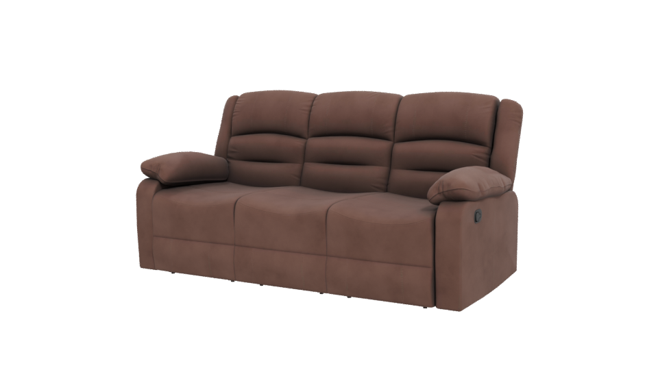 Stylish Brown Sofa 3D Model - Professional 3D Model Render 12