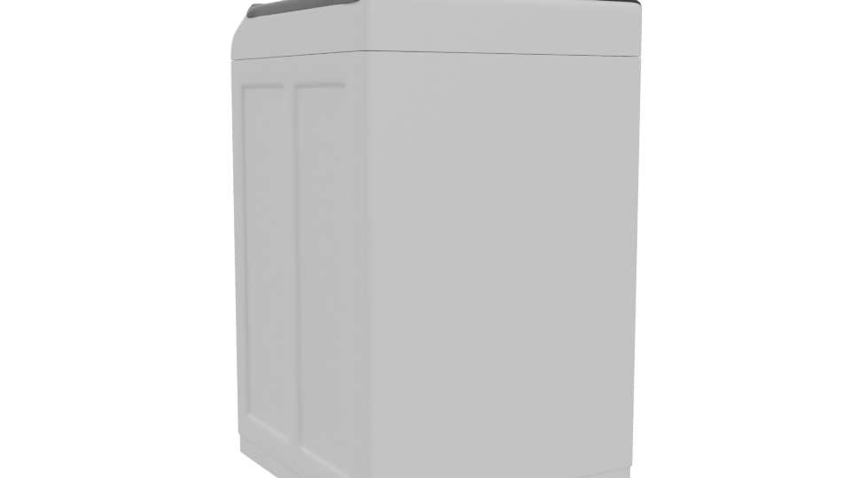 Compact Modern Washing Machine 3D - Professional 3D Model Render 4