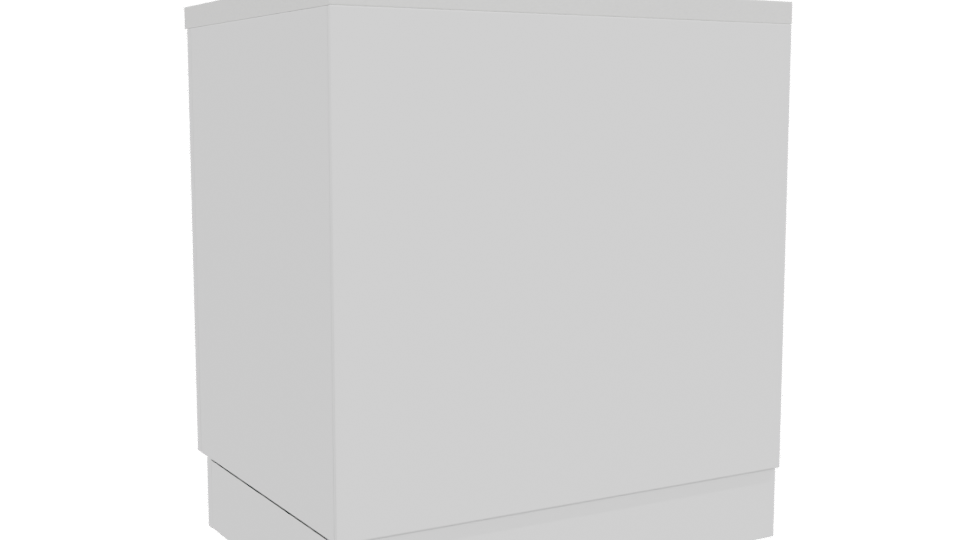 Stylish Wooden Kitchen Cabinet Model - Professional 3D Model Render 4