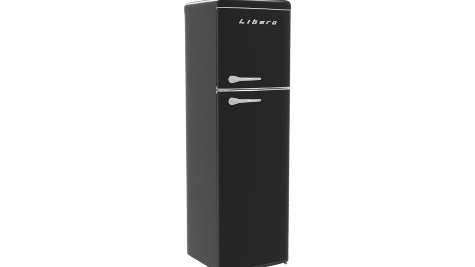 Stylish Retro Refrigerator 3D Model - Professional 3D Model Render 10