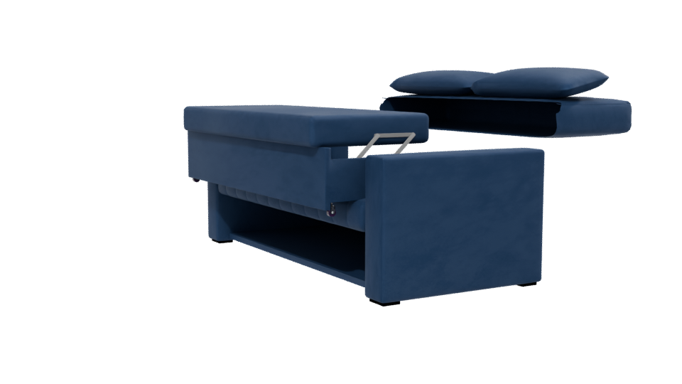 Sofá Cama Málaga Blue 3D Model - Professional 3D Model Render 13