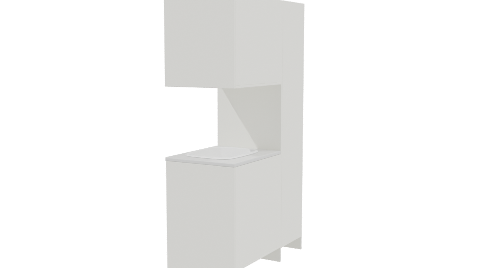 Modern Bathroom Vanity Unit 3D - Professional 3D Model Render 3