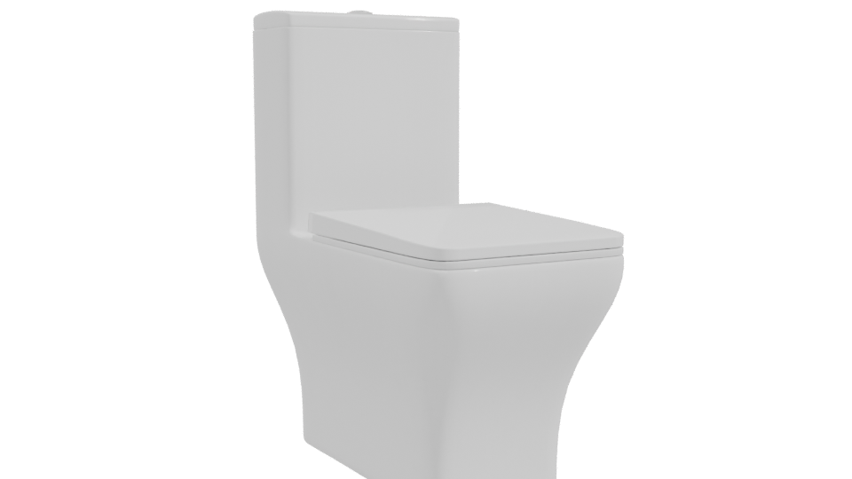 Stylish Modern Toilet 3D Model - Professional 3D Model Render 10