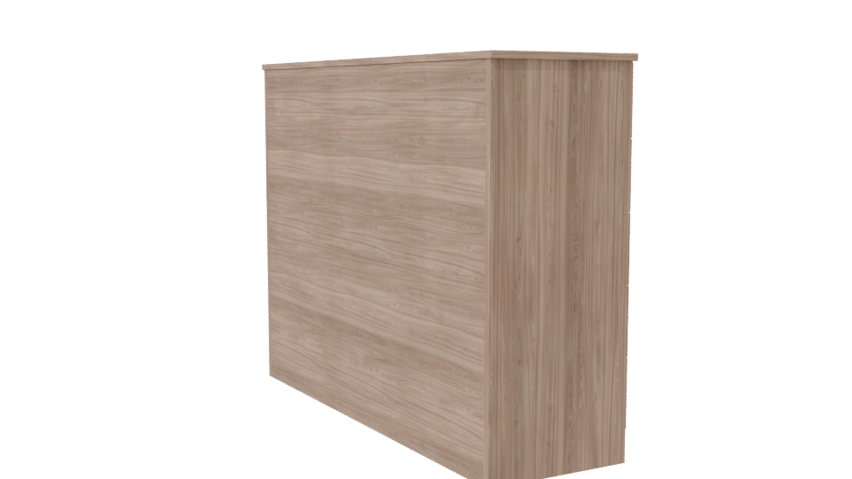 Contemporary Wooden Dresser Model - Professional 3D Model Render 7