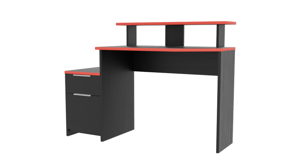 Stylish Modern Desk with Drawer 3D Model - Professional 3D Model Render 12