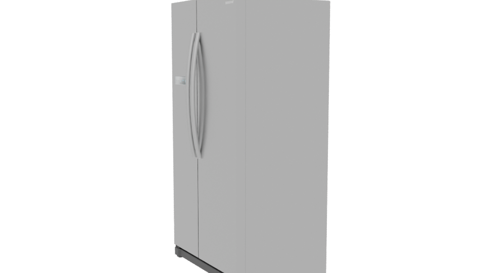 Sleek Stainless Steel Refrigerator 3D - Professional 3D Model Render 13