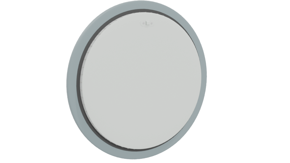 Contemporary Circular Mirror 3D - Professional 3D Model Render 4