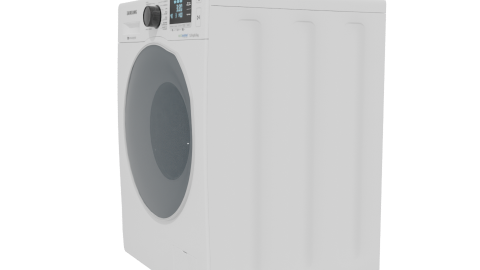 Sleek Front-Loading Washing Machine 3D Model - Professional 3D Model Render 13