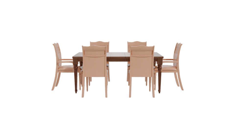 Oxford Dining Set 3D Model - Professional 3D Model Render 11
