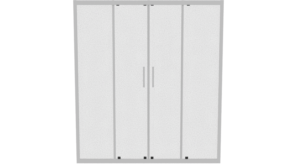 Stylish Modern Sliding Door Cabinet - Professional 3D Model Render 11