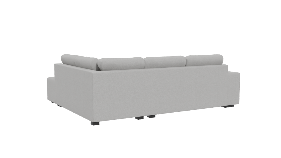 Stylish L-Shaped Sofa Model - Professional 3D Model Render 4