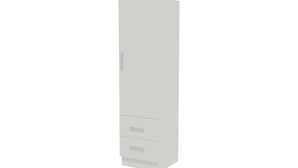 Sleek Minimalist Storage Cabinet 3D - Professional 3D Model Render 12