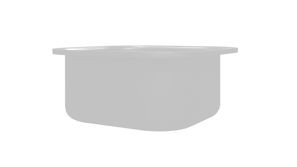Modern Stainless Steel Sink Model - Professional 3D Model Render 12