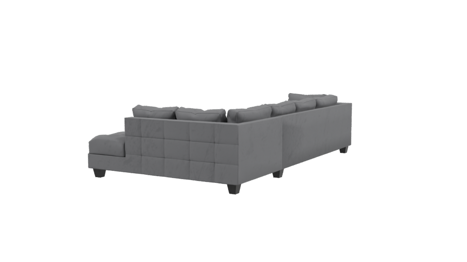 Elegant Modern Sectional Sofa 3D - Professional 3D Model Render 3