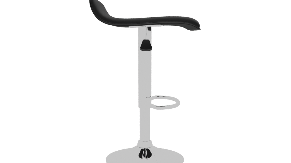 Sleek Modern Bar Stool 3D - Professional 3D Model Render 8