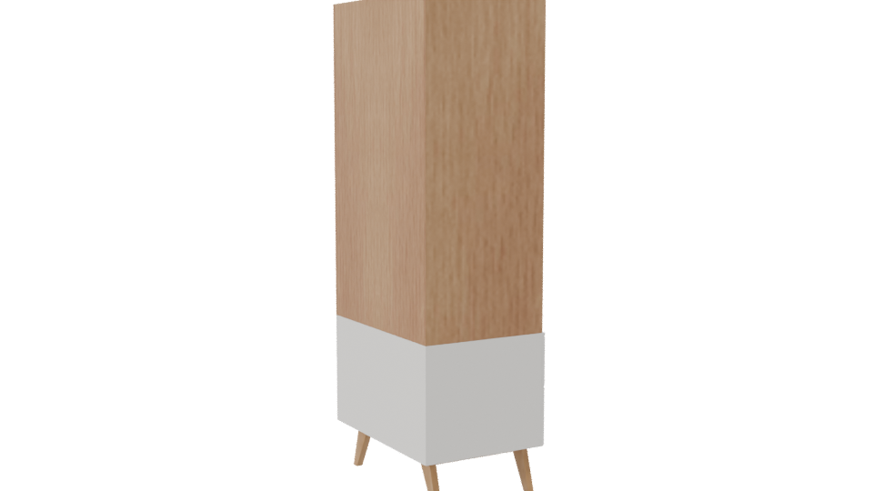 Contemporary Glass Display Cabinet - Professional 3D Model Render 7