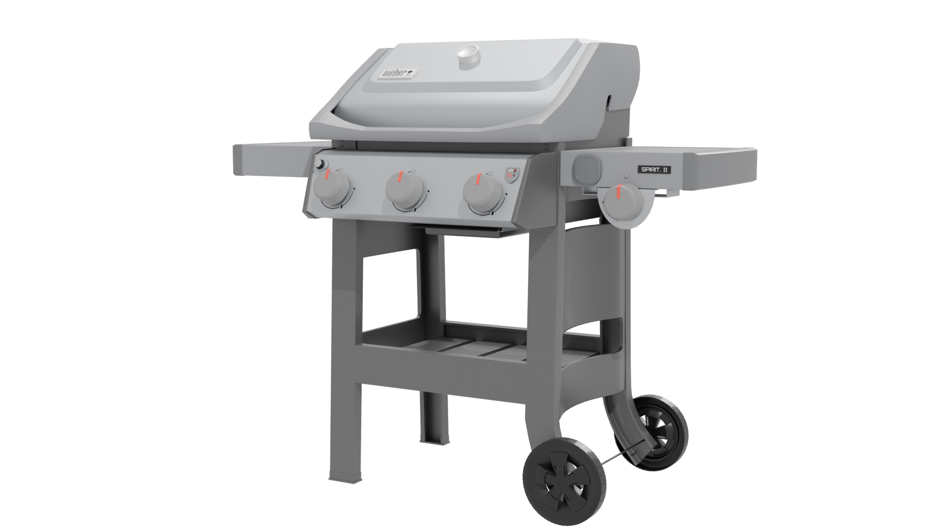 Stylish Outdoor Gas Grill 3D Model - Professional 3D Model Render 12