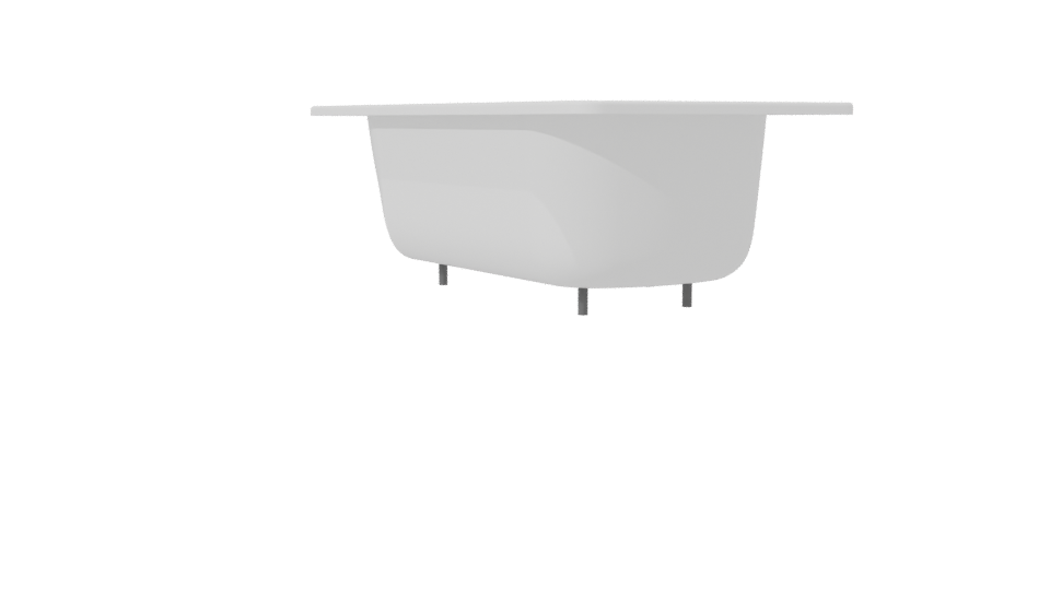 Elegant Freestanding Bathtub Model - Professional 3D Model Render 7