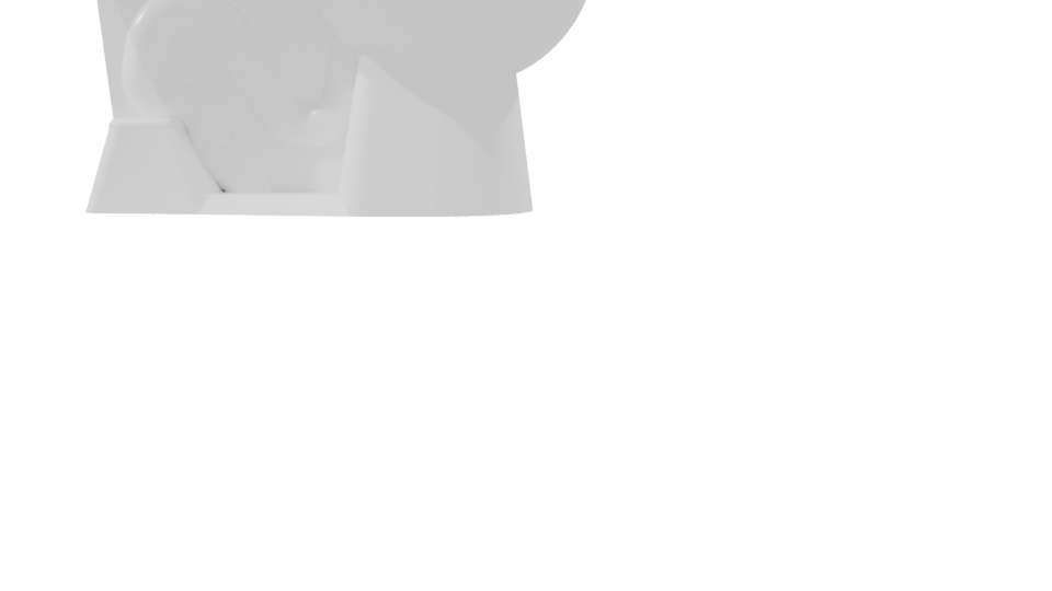 Stylish White Toilet 3D Model for Your Projects - Professional 3D Model Render 8