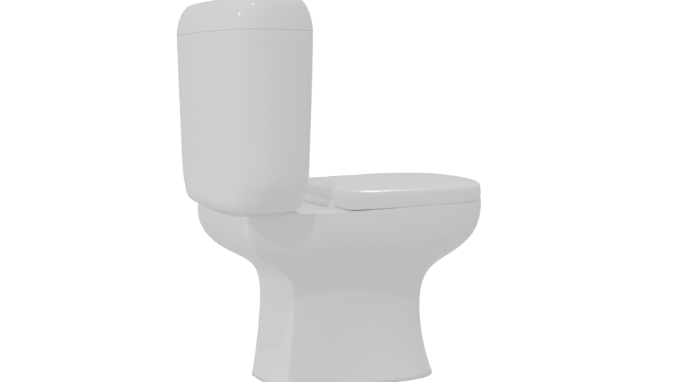 Standard Toilet 3D Model - Professional 3D Model Render 7