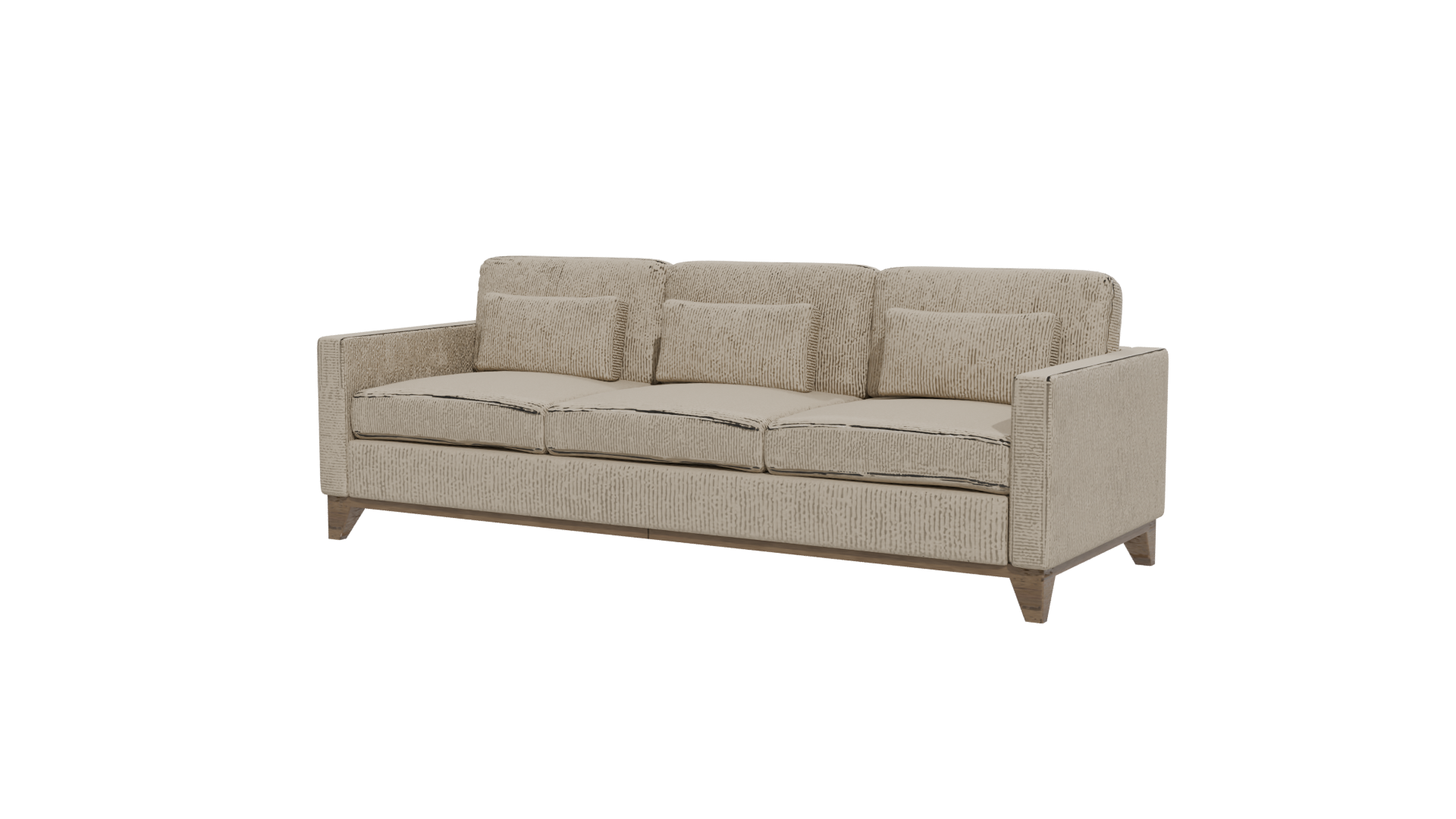 Lilyrose Beige Sofa 3D Model - Professional 3D Model Render 12