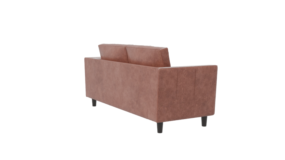 Stylish Modern Leather Sofa 3D Model - Professional 3D Model Render 7