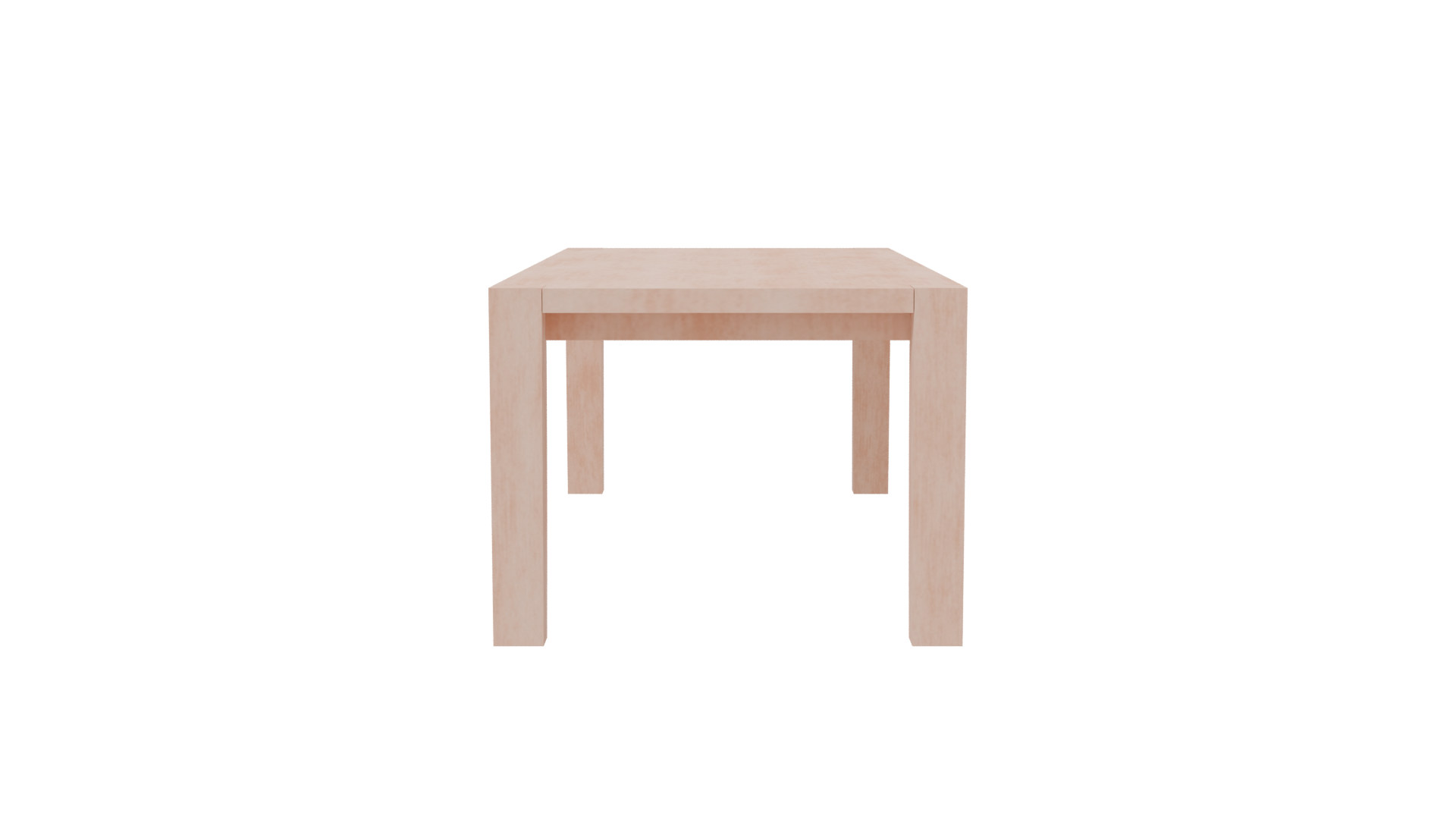 Stylish Minimalist Dining Table 3D - Professional 3D Model Render 2