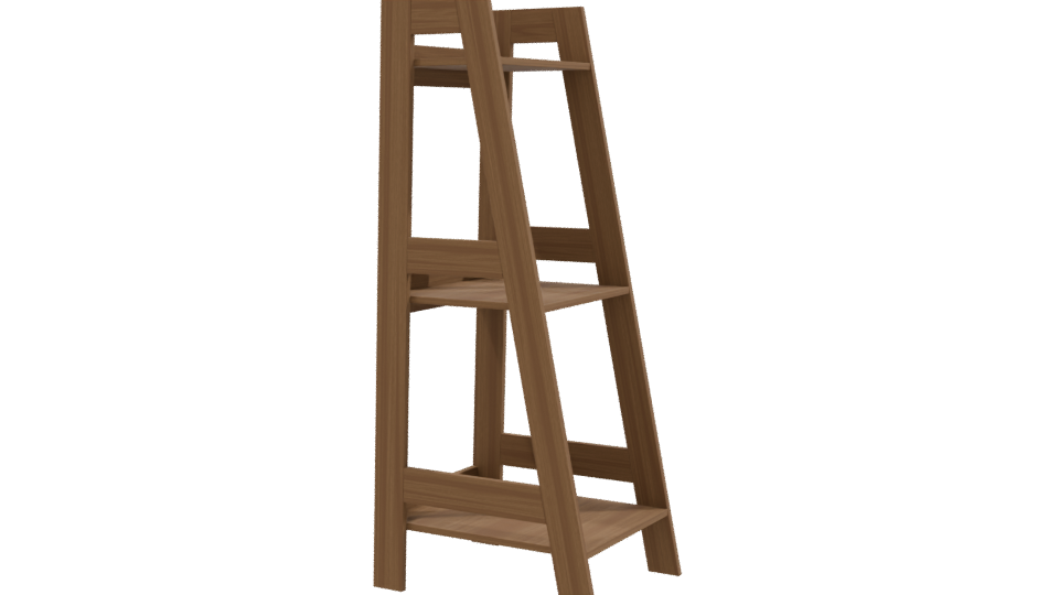 Minimalist Wooden Bookshelf 3D Model - Professional 3D Model Render 9