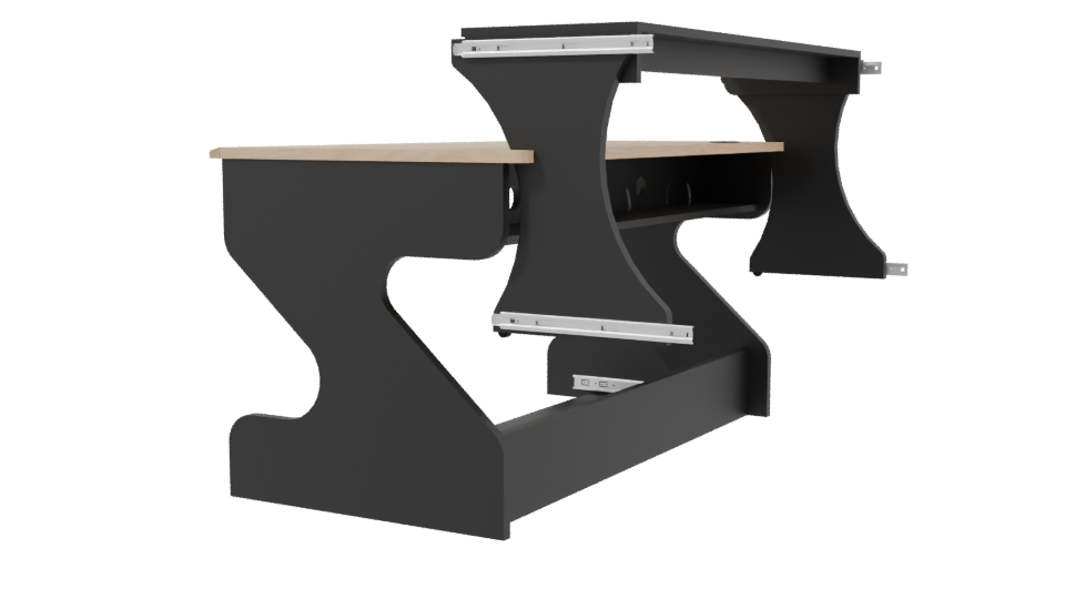 Stylish Modern Office Desk 3D - Professional 3D Model Render 3