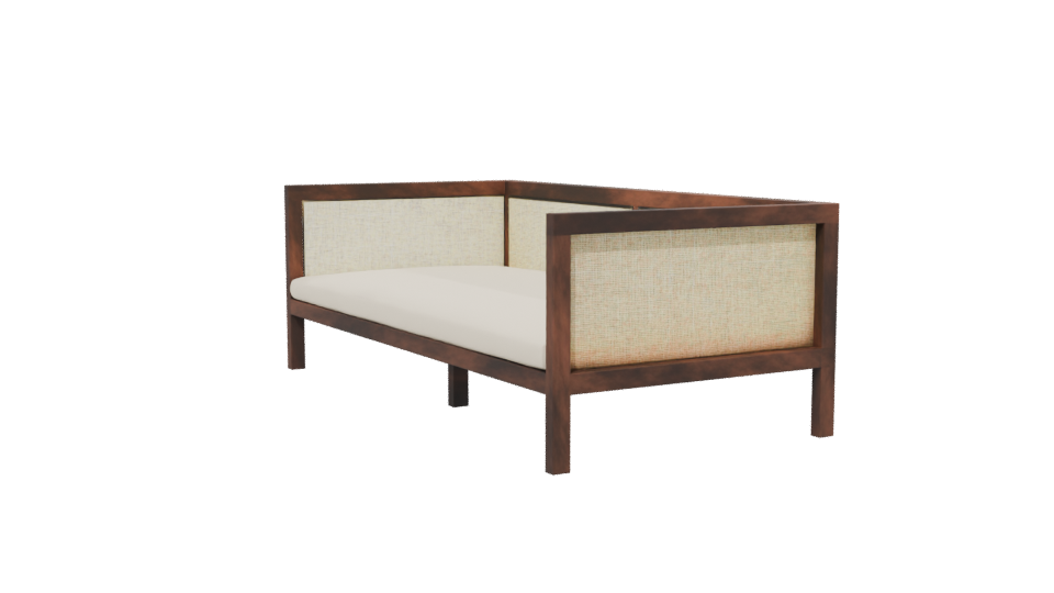 Stylish Wooden Sofa 3D Model - Professional 3D Model Render 13