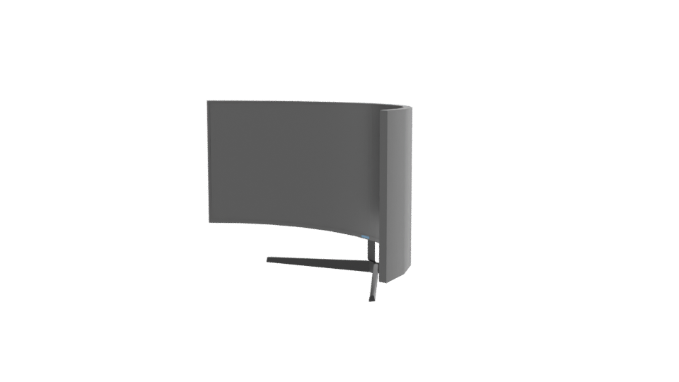 Curved Ultra-Wide Monitor 3D Model - Professional 3D Model Render 13