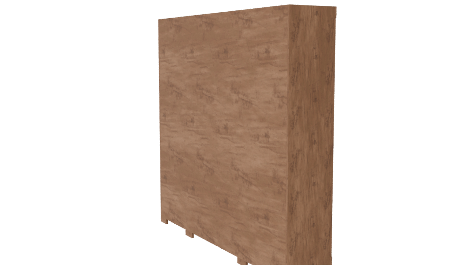 Contemporary Wooden Cabinet Model - Professional 3D Model Render 7