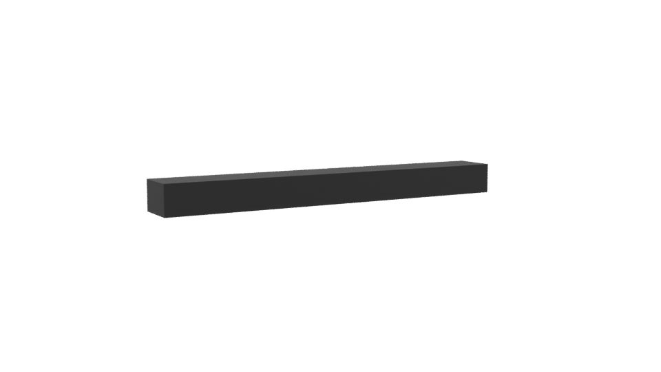 Sleek Minimalist Display Shelf 3D - Professional 3D Model Render 4