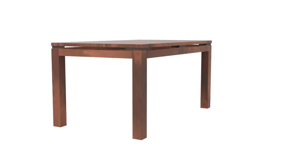 Modern Wooden Table Model 3D - Professional 3D Model Render 6