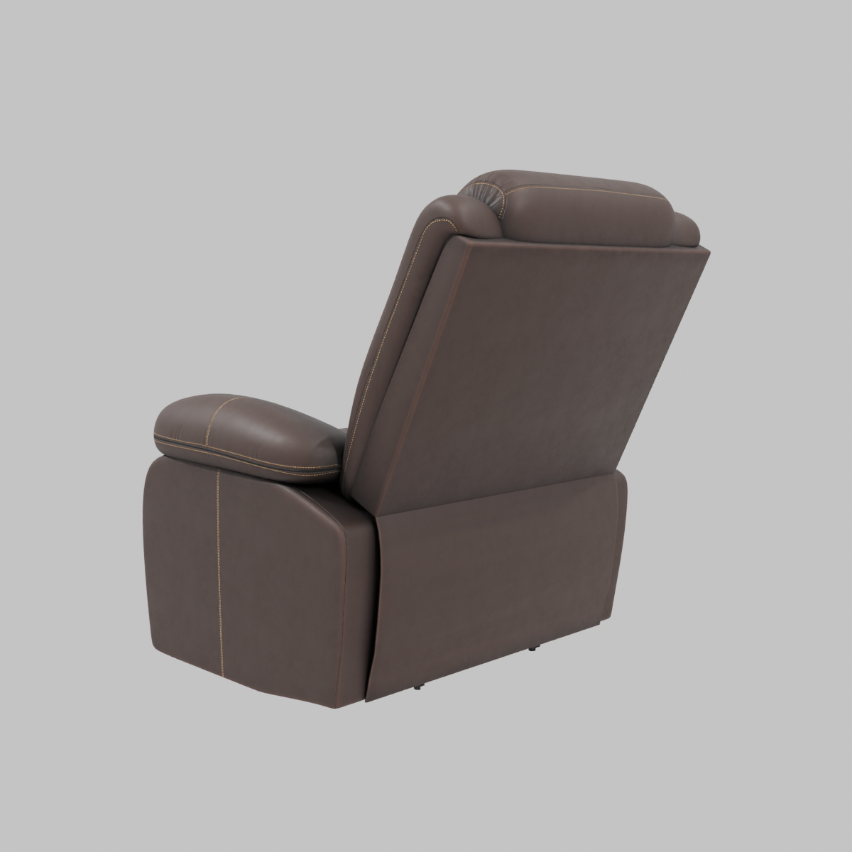 SILLON INDIVIDUAL RECLINABLE CON MESEDORA