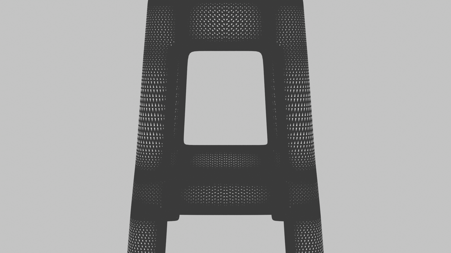 Stylish Plastic Stool 3D Model - Professional 3D Model Render 13