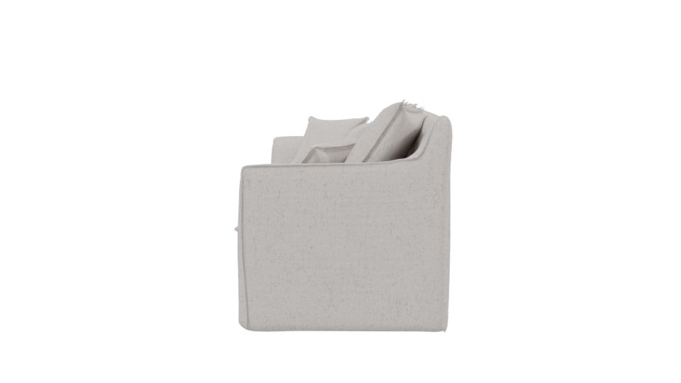 Stylish White Sofa 3D Model - Professional 3D Model Render 2
