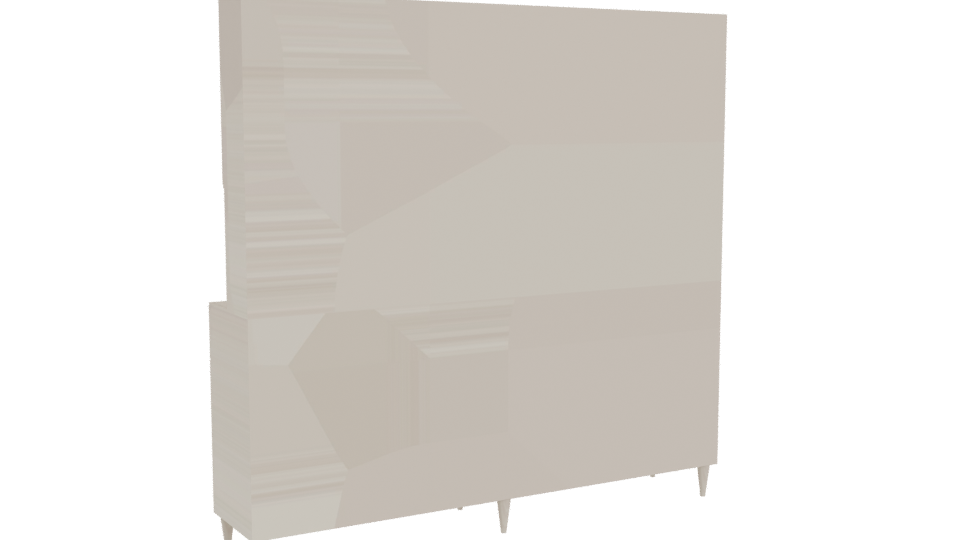 Stylish Kitchen Cabinet Set 3D Model - Professional 3D Model Render 4