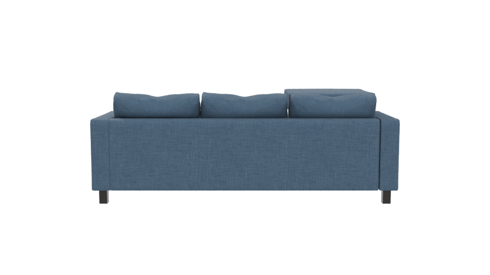 Stylish Blue Sectional Sofa 3D - Professional 3D Model Render 5