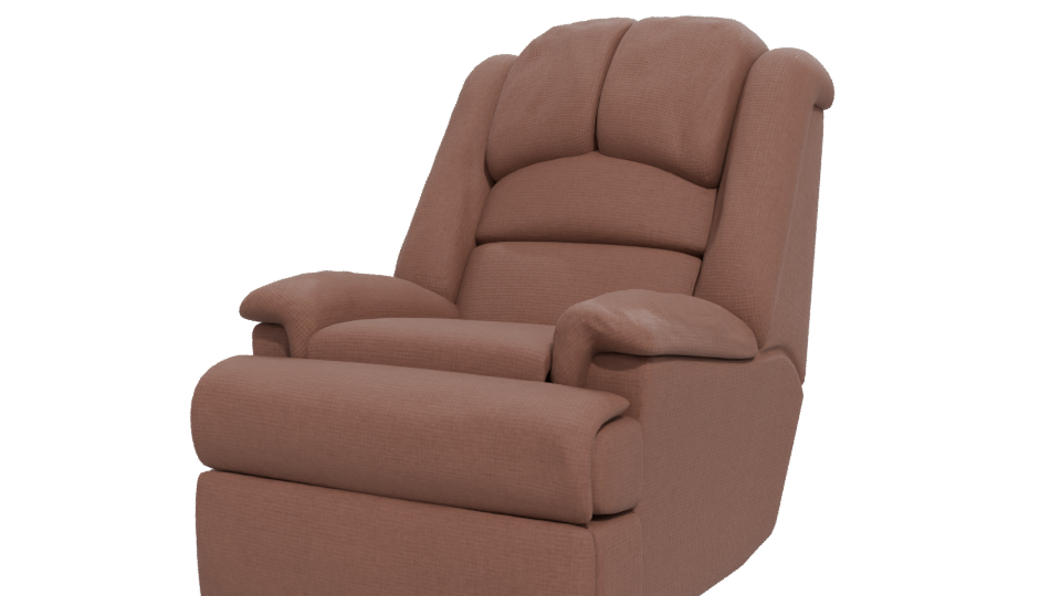 Stylish Reclining Armchair Model - Professional 3D Model Render 12