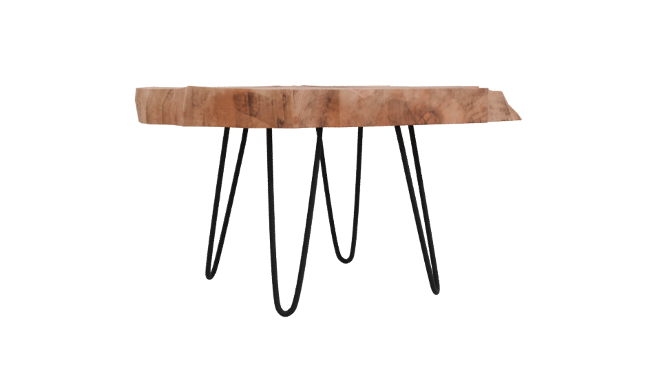 Stylish Wooden Coffee Table 3D Model - Professional 3D Model Render 10