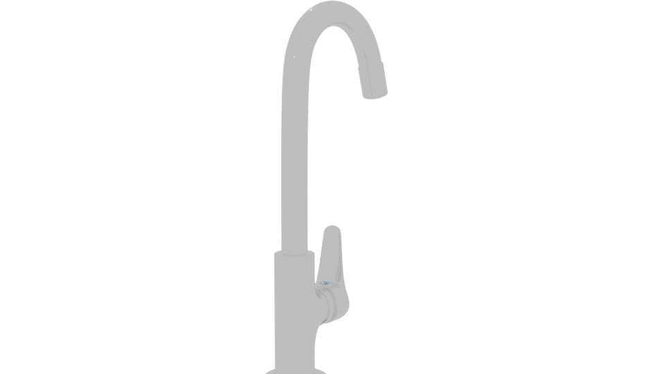 Stylish Kitchen Faucet 3D Model - Professional 3D Model Render 6