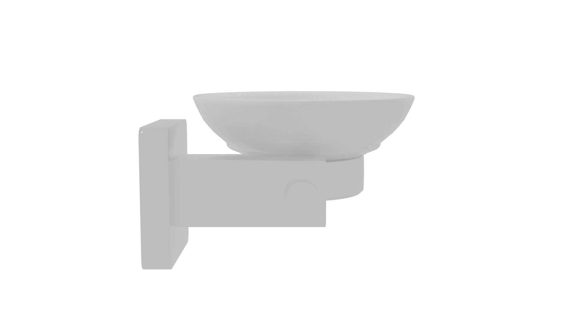 Modern Wall-Mounted Soap Dish 3D - Professional 3D Model Render 8