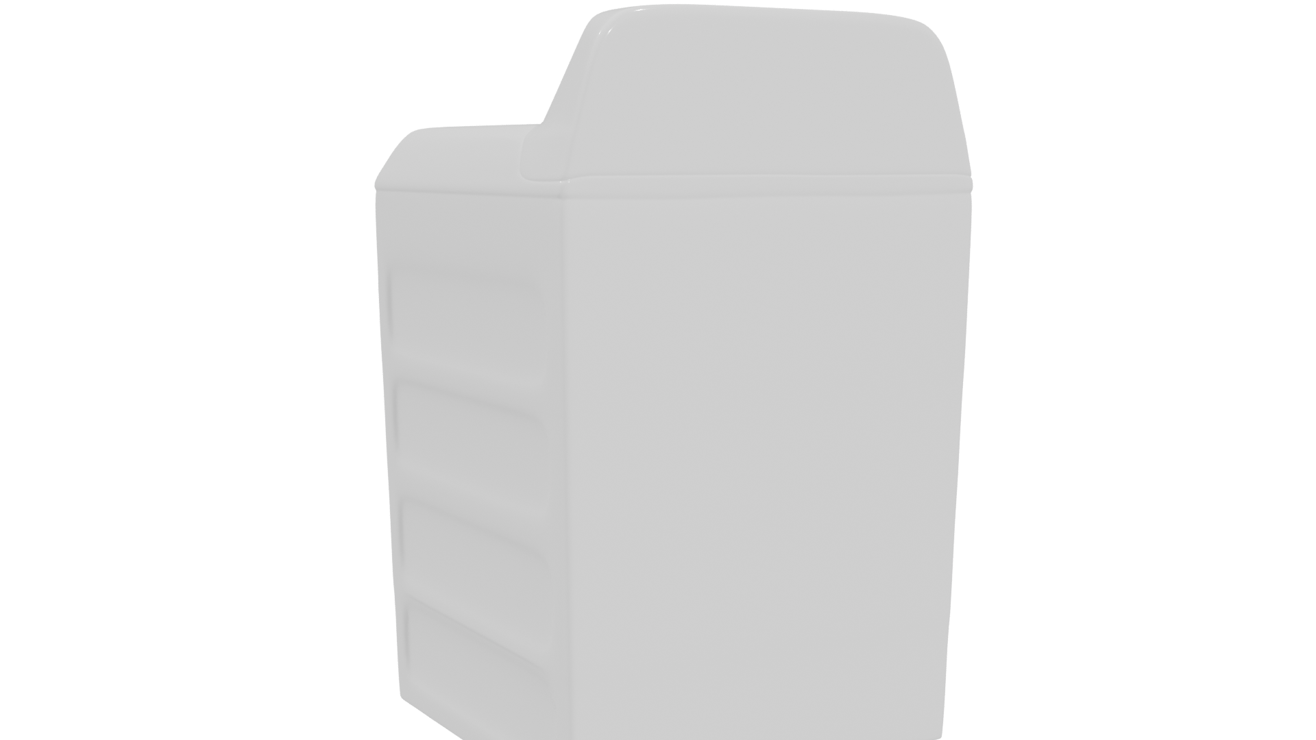 Stylish Top-Load Washing Machine 3D Model - Professional 3D Model Render 16