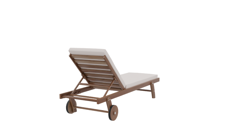 Stylish Outdoor Lounge Chair 3D - Professional 3D Model Render 9