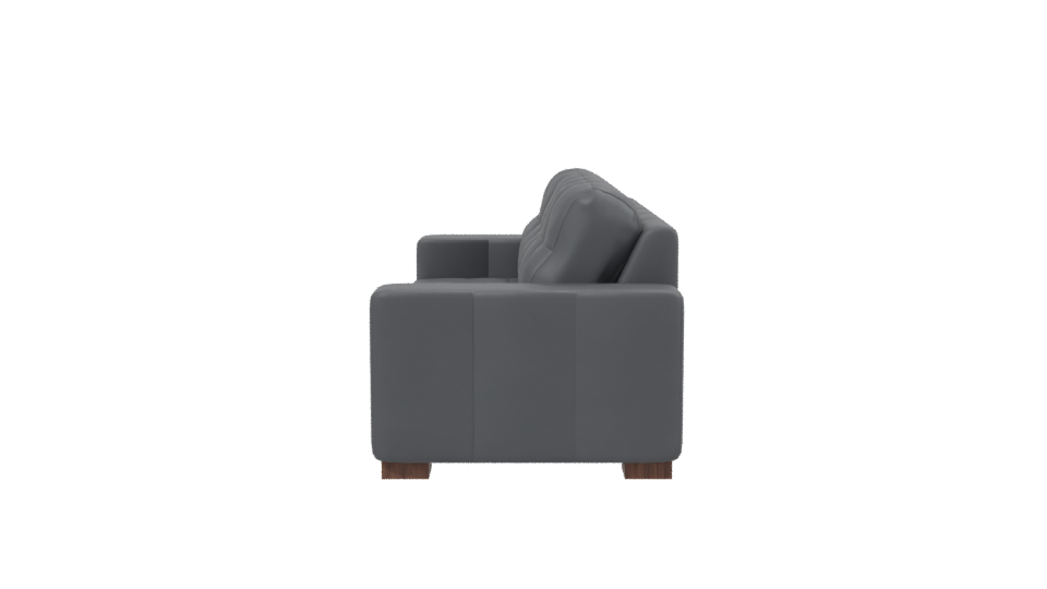Stylish Modern Leather Sofa 3D Model - Professional 3D Model Render 2