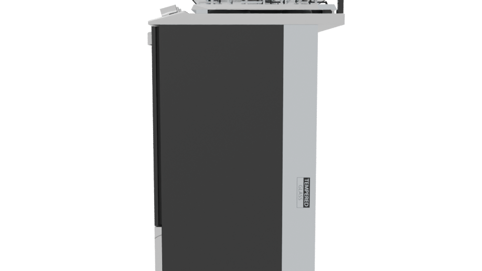 Sleek Modern Gas Range 3D Model - Professional 3D Model Render 2