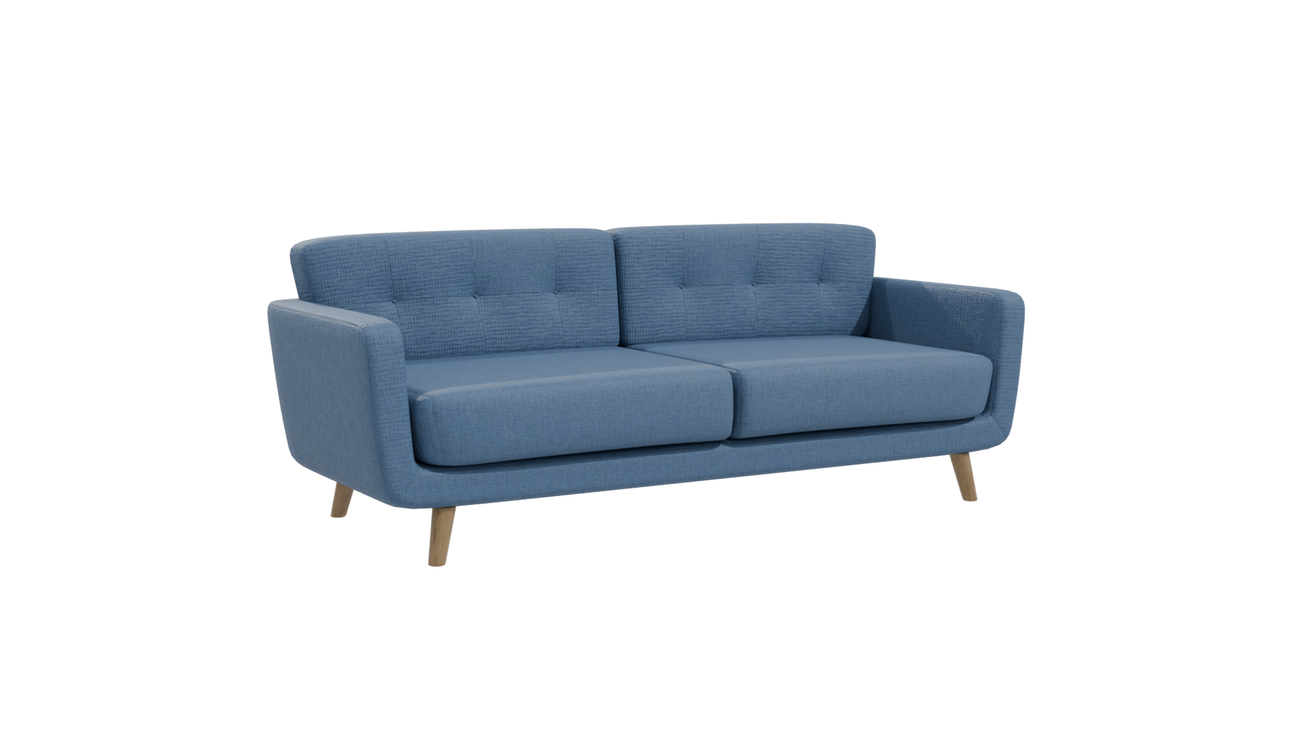 Stylish Blue Sofa 3D Model - Professional 3D Model Render 10