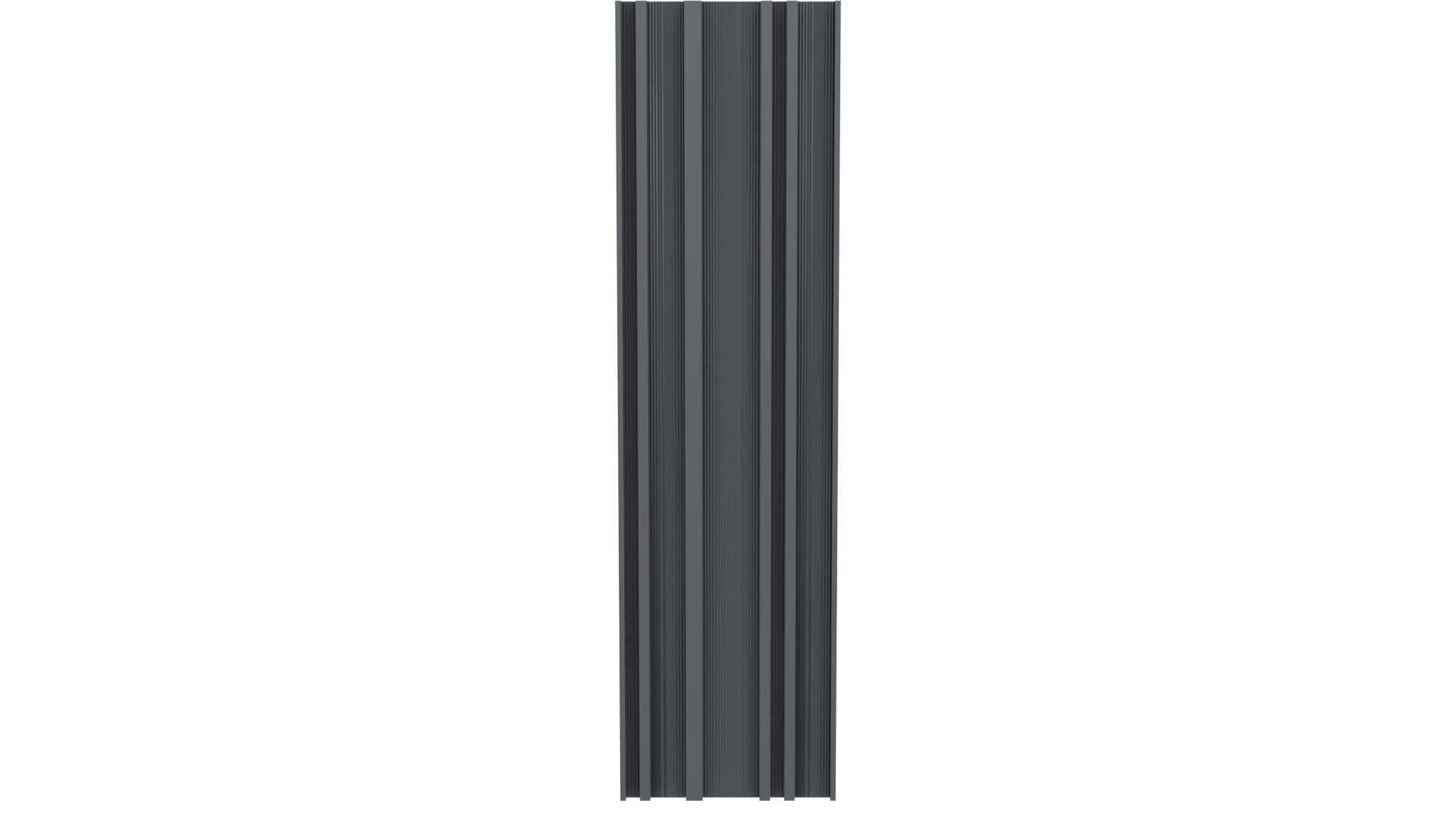 Sleek Black Wood Vertical Panel 3D Model - Professional 3D Model Render 5